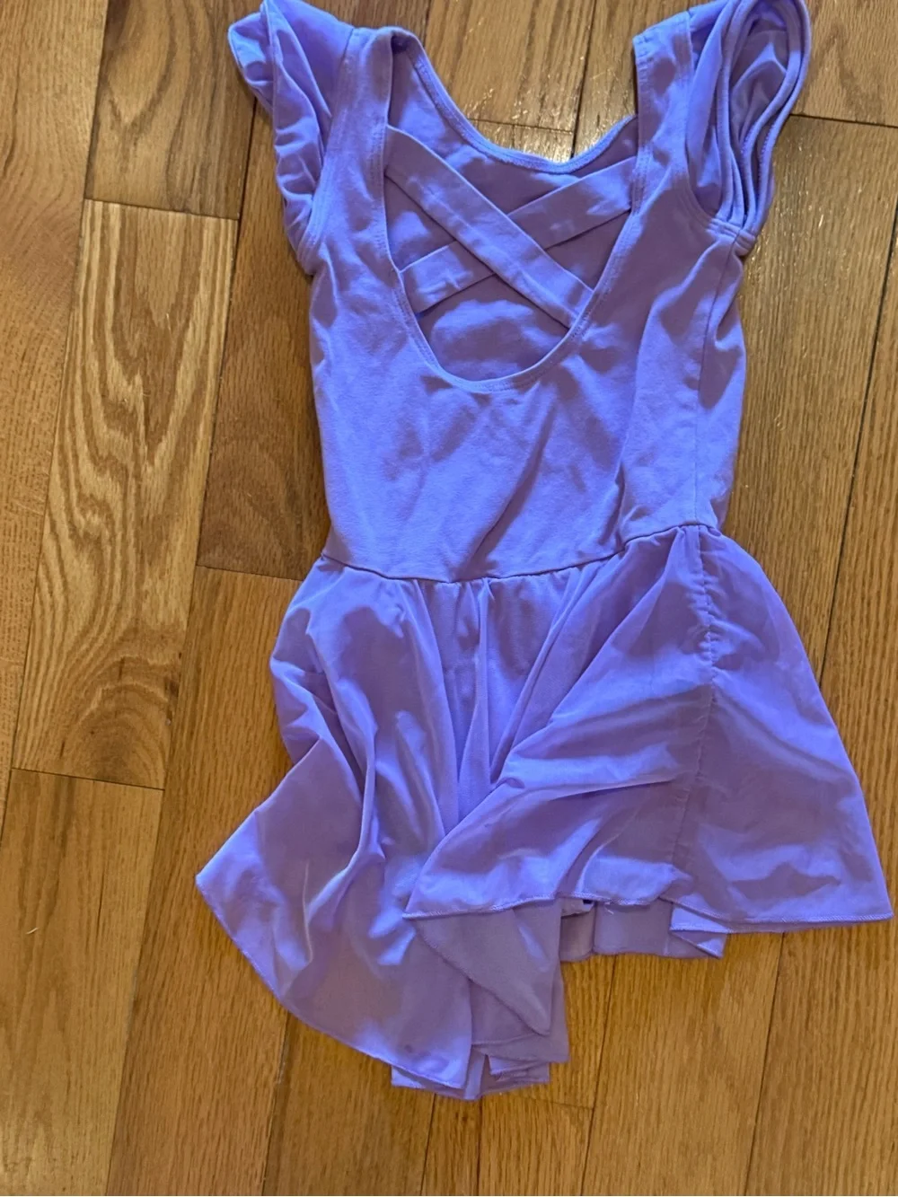 Kids Ballet Leotard Dress - black, purple, light blue